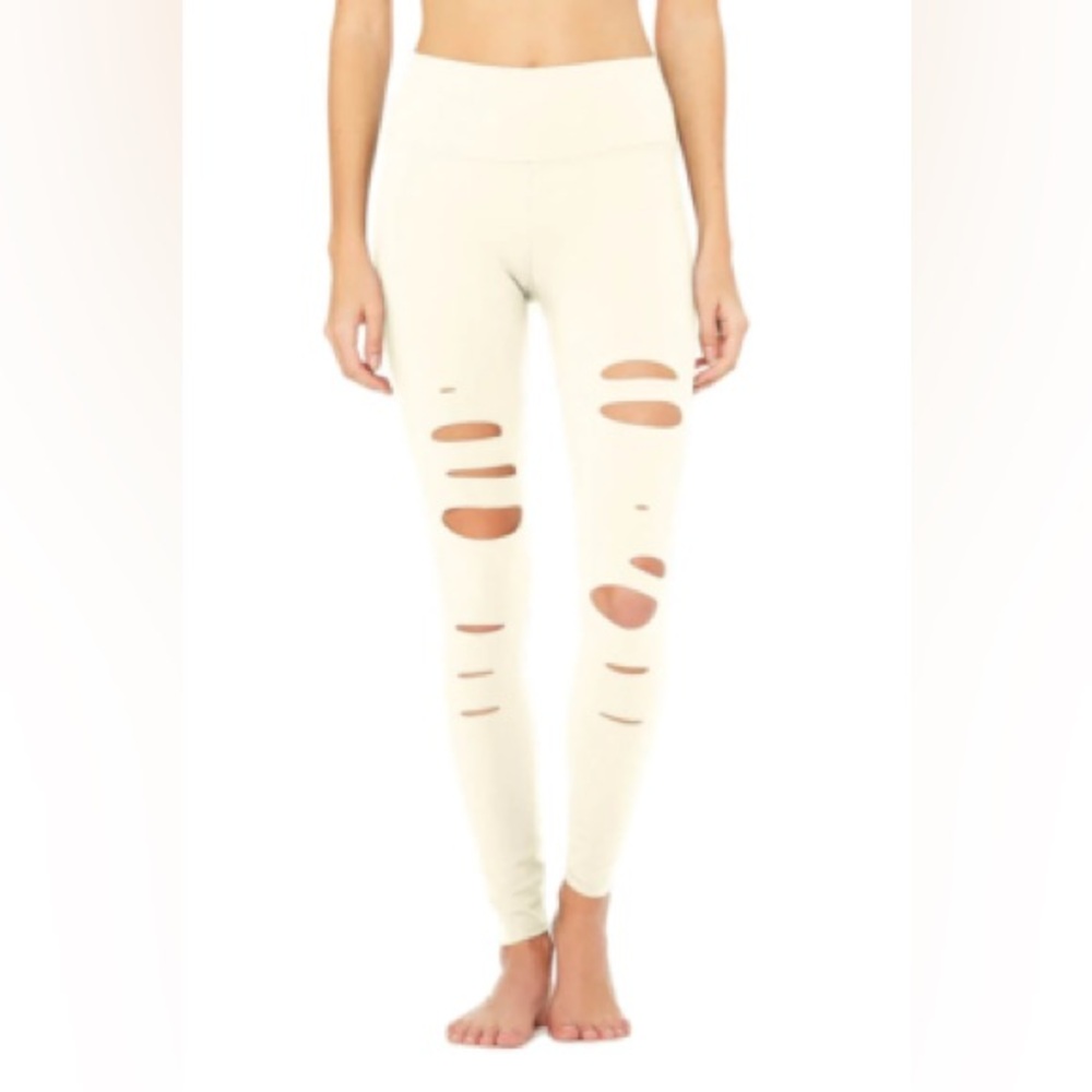Alo Yoga High Waist Warrior Distressed Legging